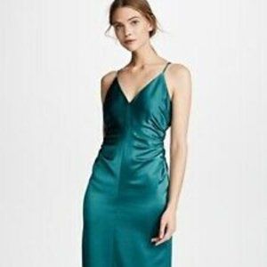 Halston Heritage Teal Gown Size 8